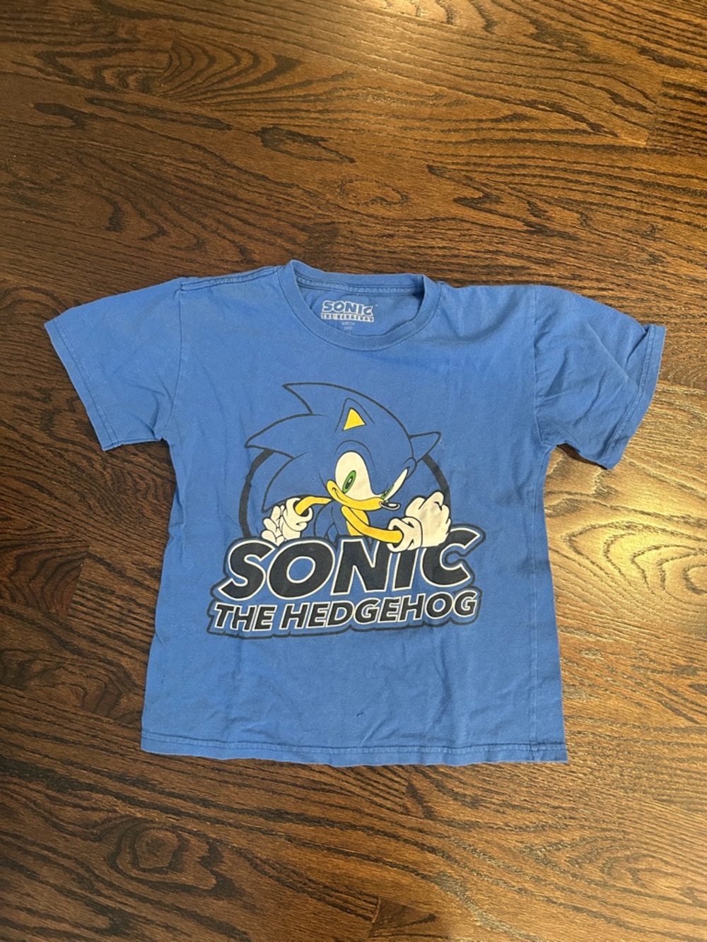 Sonic the Hedgehog Blue Short-Sleeve Kids Graphic Tee